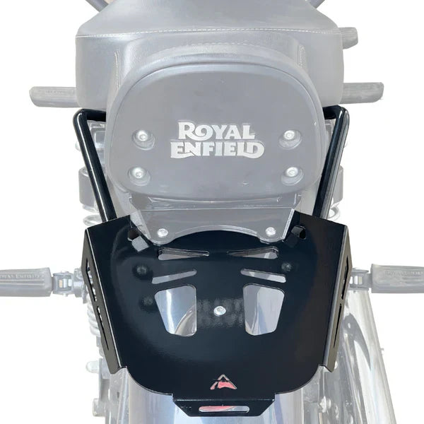 Top Rack with Backrest Adapter for Royal Enfield Meteor 350 - Auto Engina