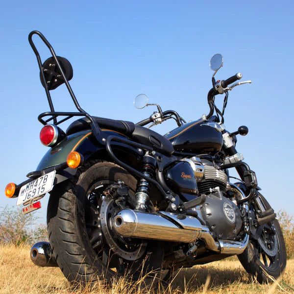 Sissy Bar with Backrest for Royal Enfield Super Meteor 650 - Auto Engina