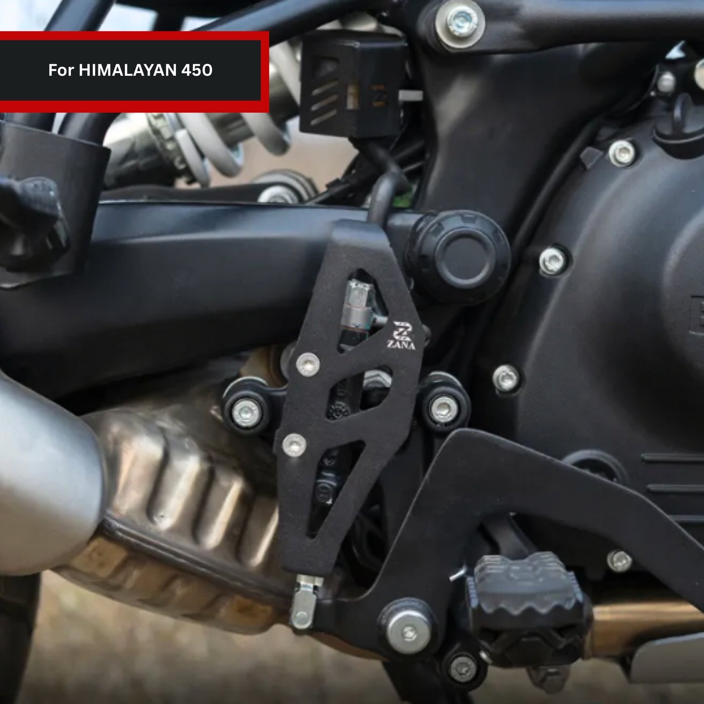 Rear Master Cylender Cover Black Aluminum For Himalayan 452 -ZI-8430