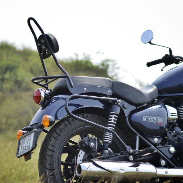Sissy Bar with Backrest for Royal Enfield Meteor 350 - Auto Engina