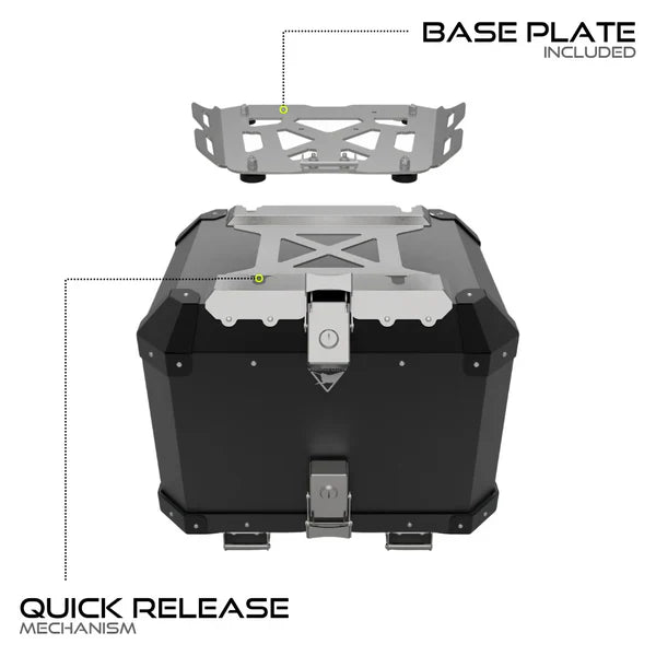 Aluminium Top Case 42L for Honda H'Ness CB350 - Auto Engina