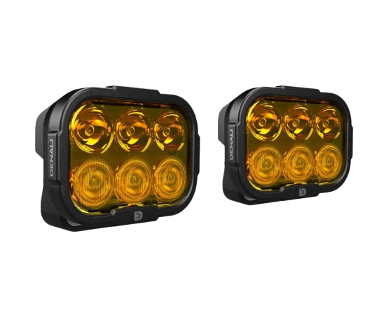 Auxiliary DL6 LED Lights Amber Only Set Of 2-Denali