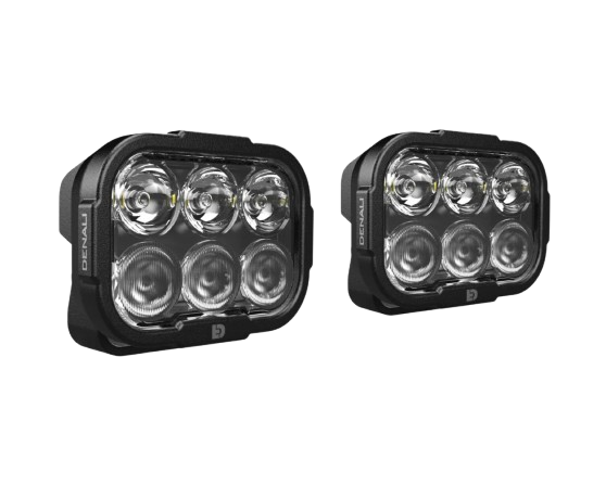 Auxiliary DL6 LED Lights White Only Set Of 2-Denali