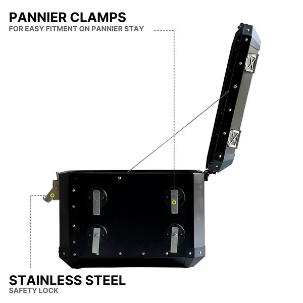 Aluminium Panniers - 72L for KTM 390 Adventure 2025 - Auto Engina
