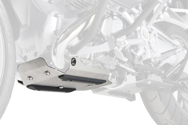 Engine protection plate silver BMW R 1200 GS Hepco Becker - Bike 'N' Biker