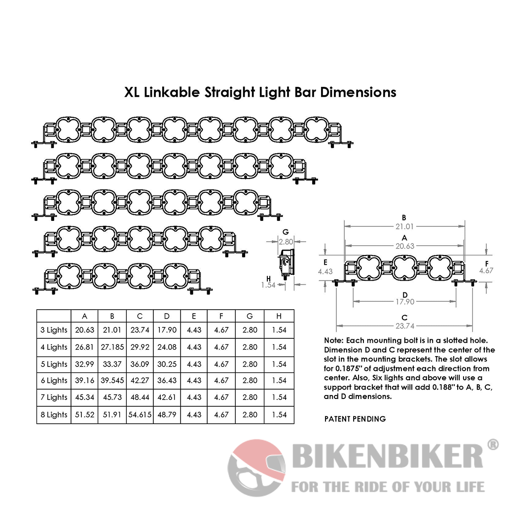 LED Light Bar XL Linkable (3150Lu/pc) - Baja Design