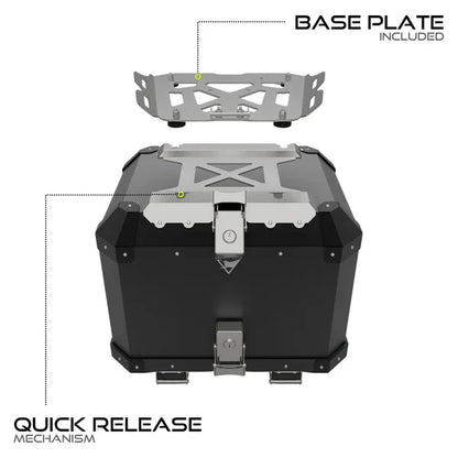 Aluminium Top Case 42L for Honda H'Ness CB350 - Auto Engina