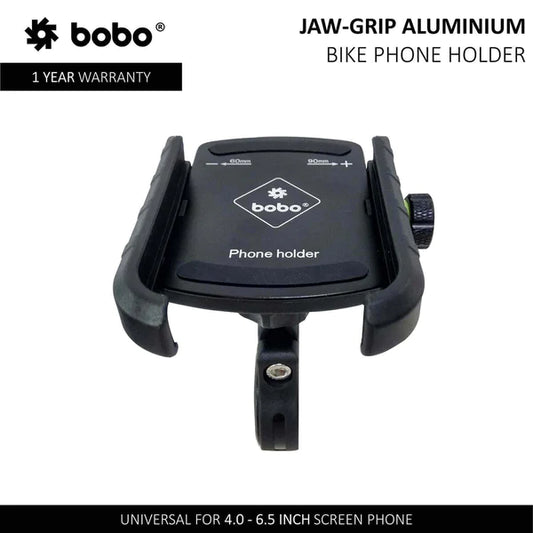 Jaw-Grip Aluminium Bike / Cycle Phone Holder Motorcycle Mobile Mount - Bobo