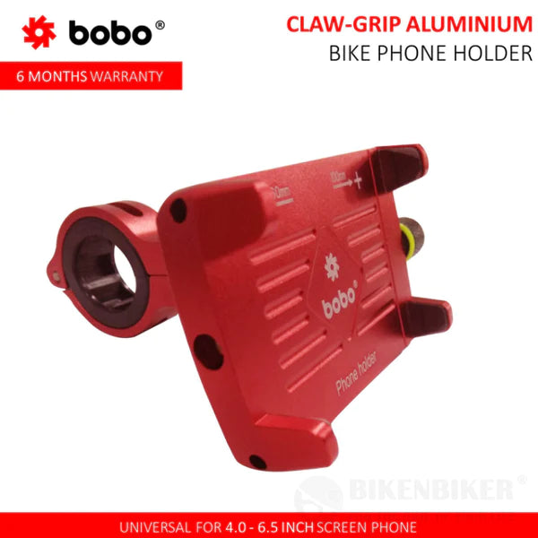 Claw-Grip Aluminium Bike / Cycle Phone Holder Motorcycle Mobile Mount - Bobo