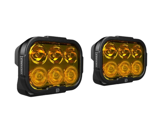 Auxiliary DL6 LED Lights Amber Only Set Of 2-Denali