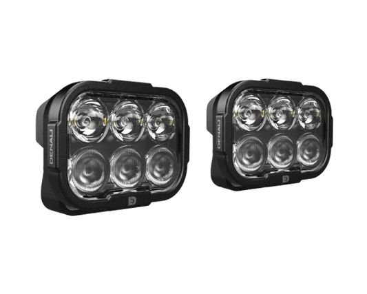 Auxiliary DL6 LED Lights White Only Set Of 2-Denali