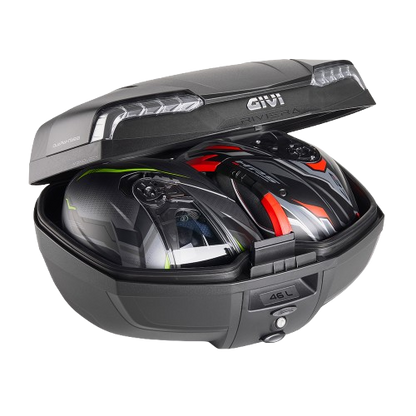 Monolock Top Box 46Ltr Riviera Black -Givi