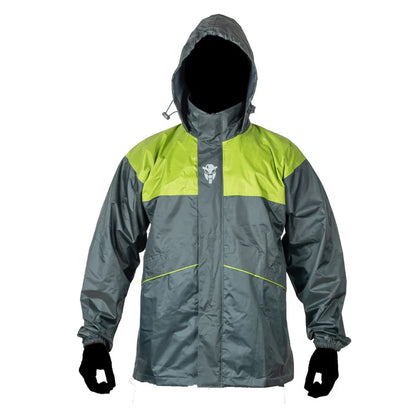 Hurricane Air TourPro Waterproof Rain Overjacket - Grey+Green