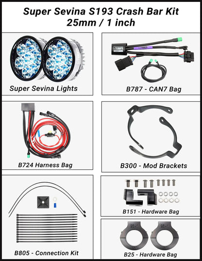 Super Sevina LED Lights For BMW R1300GS - Clearwater Lights