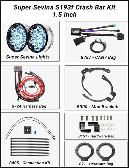 Super Sevina LED Lights For BMW R1300GS - Clearwater Lights