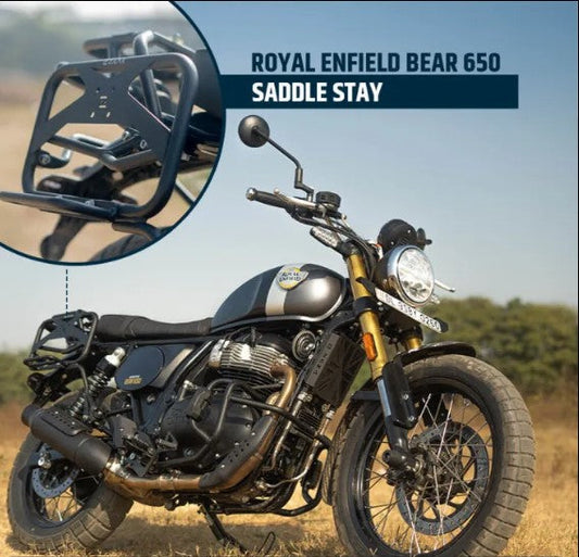 Saddle Stay With Jerry Can Mount (Mild Steel) For Royal Enfield Bear 650-Zana- ZI-8543