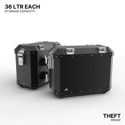 Aluminium Panniers - 72L for KTM 390 Adventure 2025 - Auto Engina
