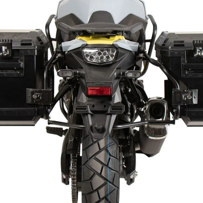 Suzuki V-Strom 800 De Sidecase Carrier - Cutout Series With Xplorer Short Screen