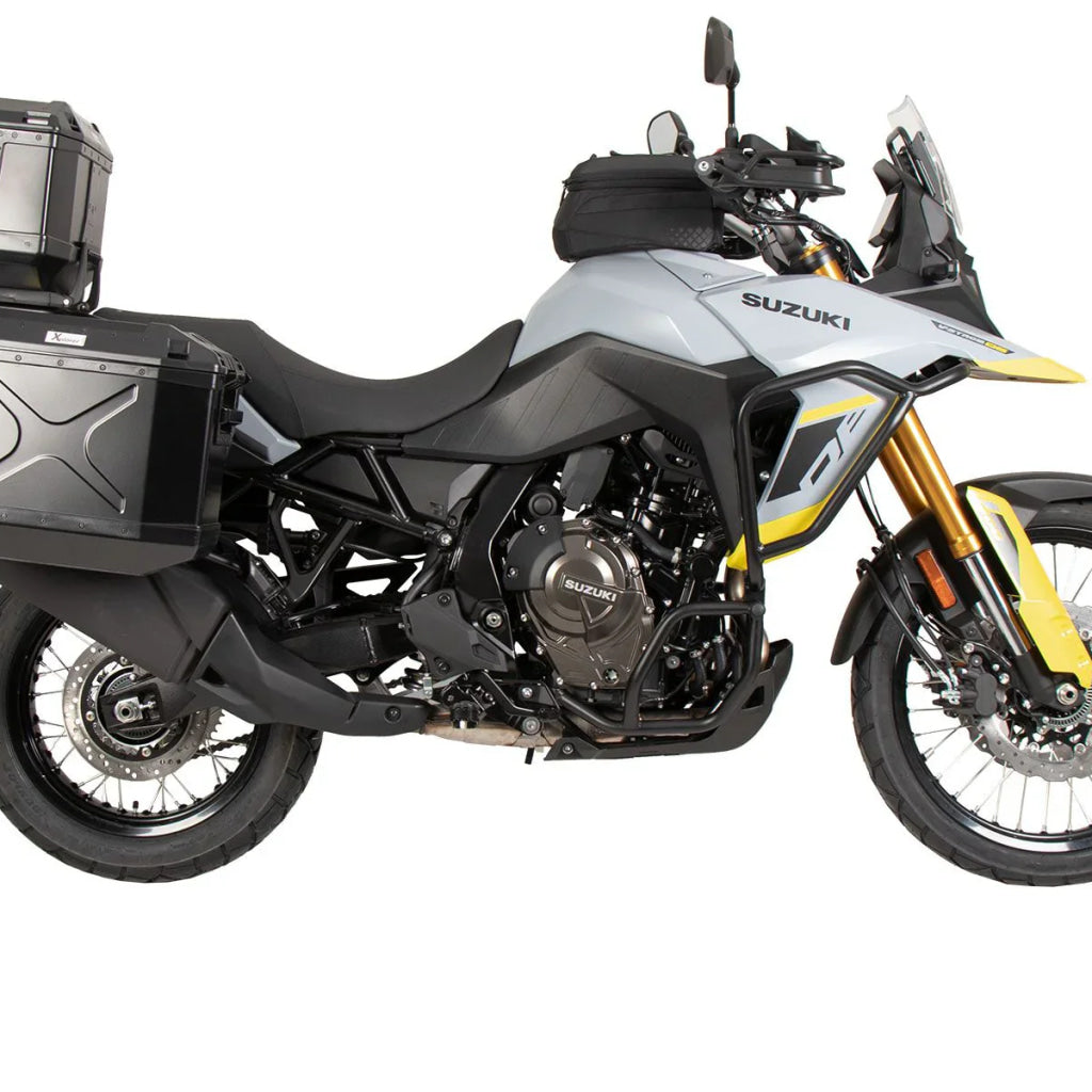 Suzuki V-Strom 800 De Sidecase Carrier - Cutout Series With Xplorer Short Screen