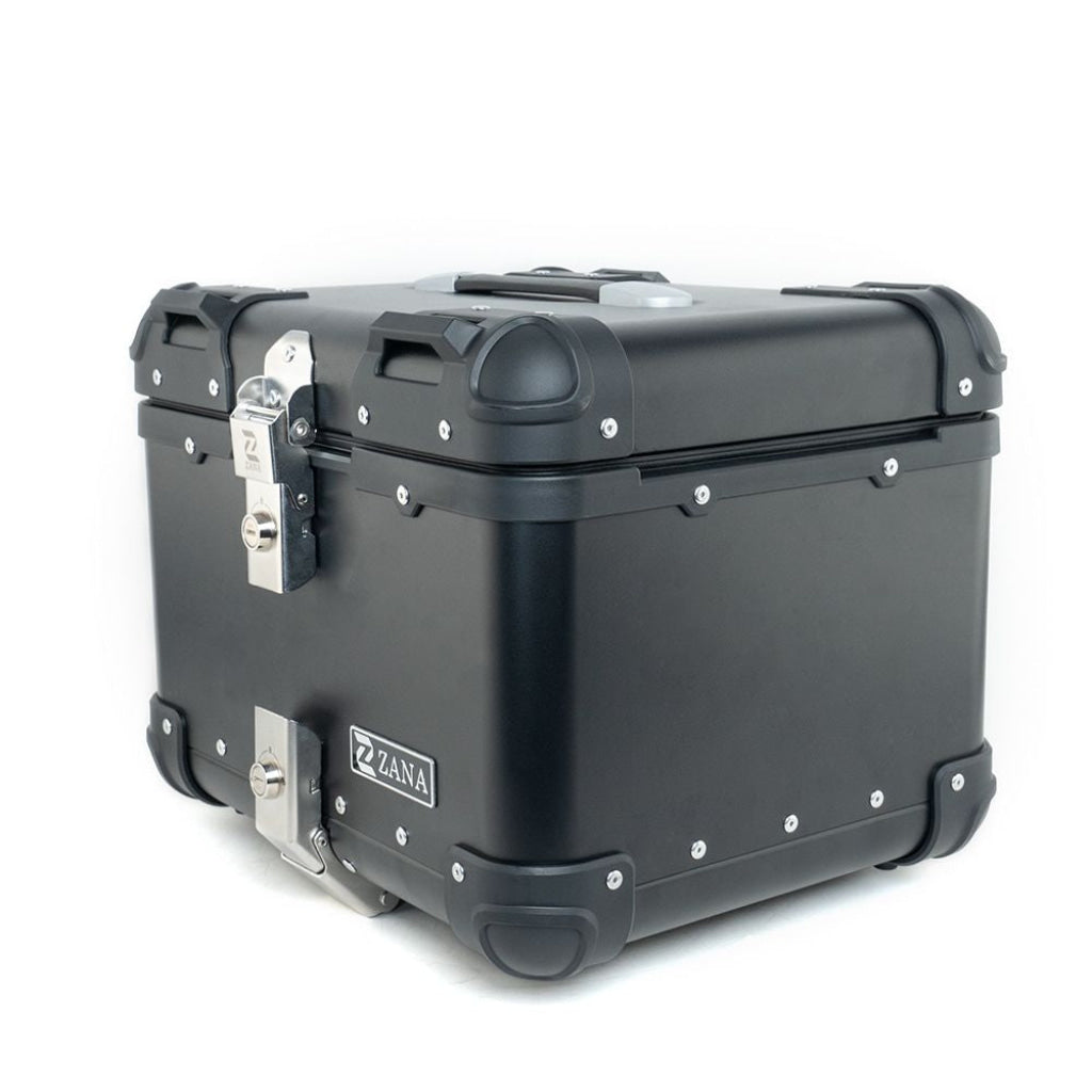 Top Box Aluminium Black (45Ltr) R-Flat For Dominar 250/400