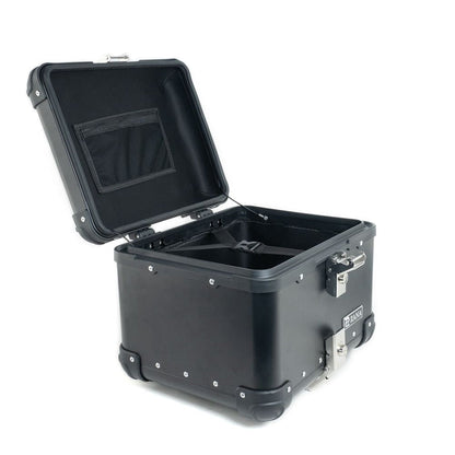 Top Box Aluminium Black (45Ltr) R-Flat For Dominar 250/400