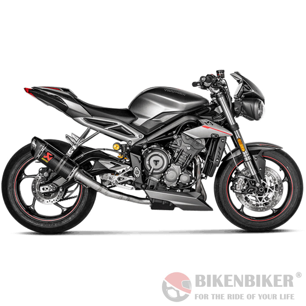 Triumph Street Triple 765 S / R Rs 2017 - 2019 - Slip - On Line (Carbon) Akrapovič Exhaust Full