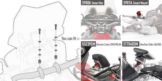 Specific kit to mount the S900A Smart Bar or the S901A Smart Mount - Givi