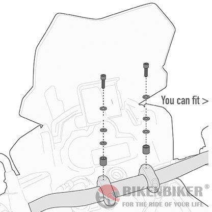 Specific Kit to Mount the S900A Smart Bar or the S901A Smart Mount - Givi