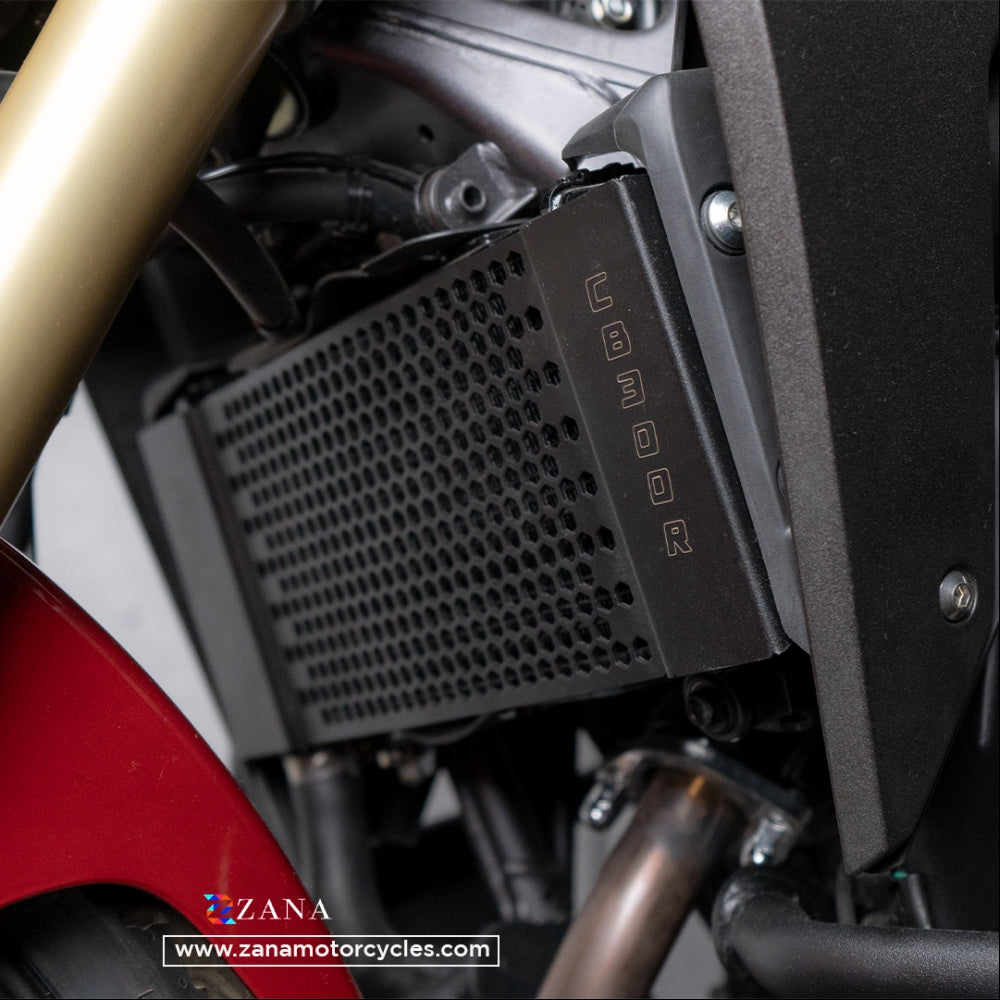 Honda CB 300R Radiator Guard Honeycomb Black - Zana