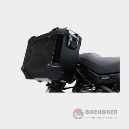 TRAX ADV Aluminum Pannier System (black) for Suzuki V-Strom 650 (17-) - SW-Motech