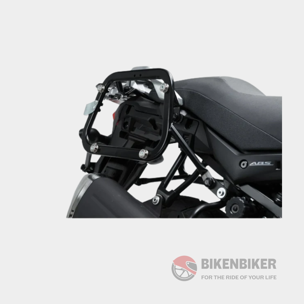 TRAX ADV Aluminum Pannier System (black) for Suzuki V-Strom 650 (17-) - SW-Motech