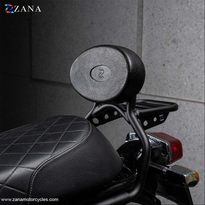 Royal Enfield Interceptor/GT 650 New Pillion Backrest w/ Parcel Shelf - Zana