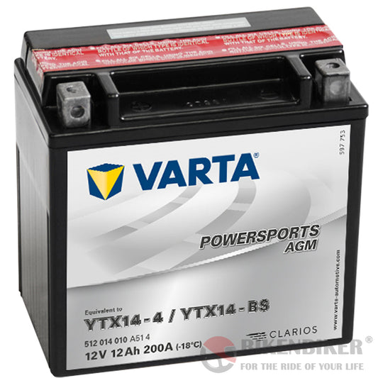 YTX14-BS Battery - Varta