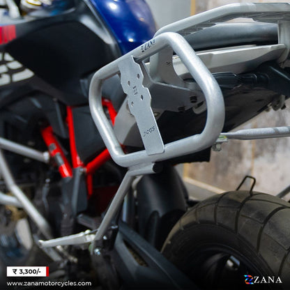 BMW G 310GS Saddle Stay Silver w/ Jerry Can Mount - Zana