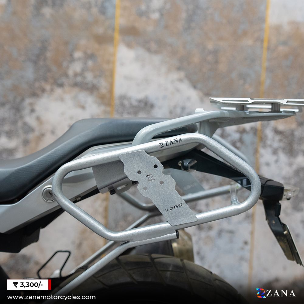 BMW G 310GS Saddle Stay Silver w/ Jerry Can Mount - Zana