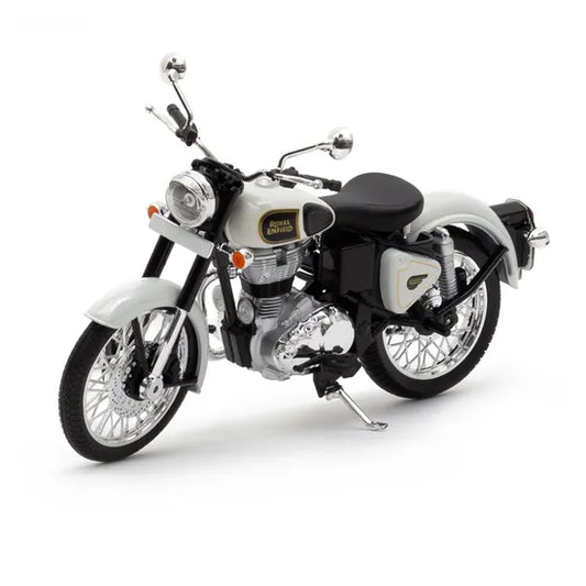 Royal Enfield Classic 350 1:12 Scale Model White - Maisto