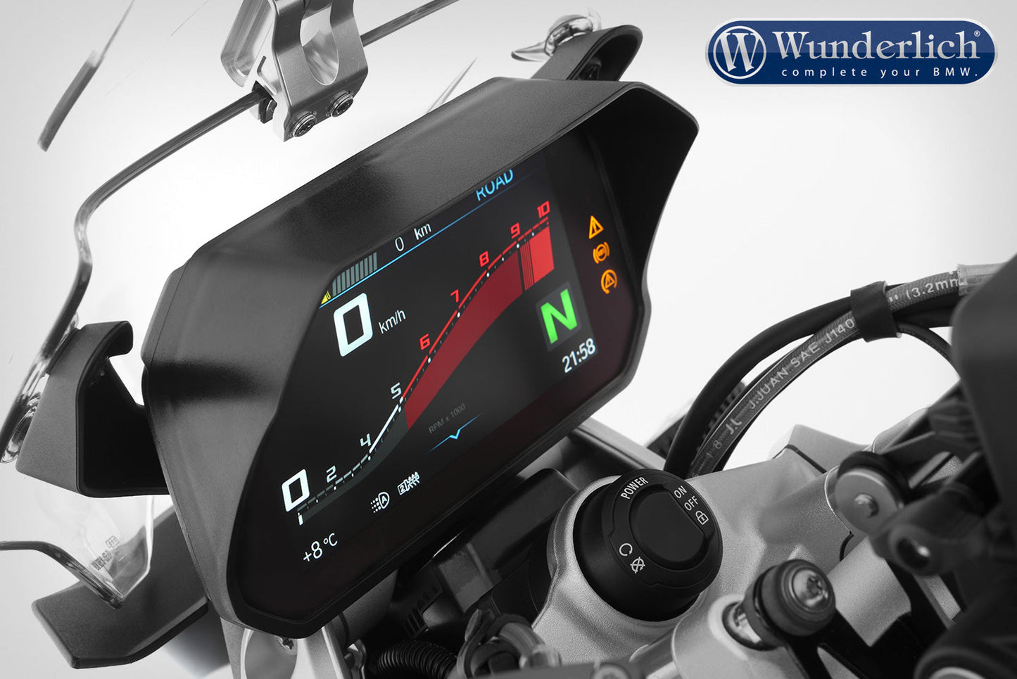 BMW Ergonomics - Glare Shield for Cockpit 6.5 Inch TFT - Wunderlich