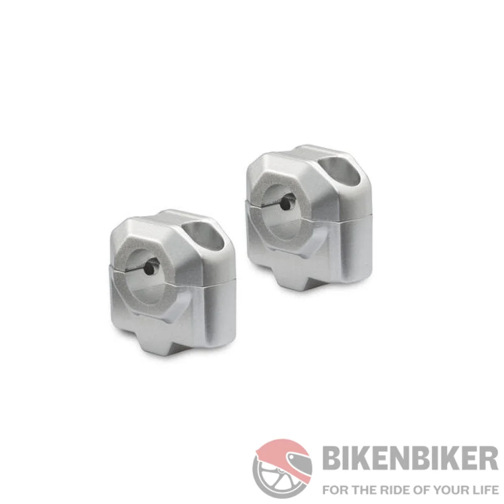 25Mm Risers For 22Mm Handlebars - Sw-Motech Silver Handlebar