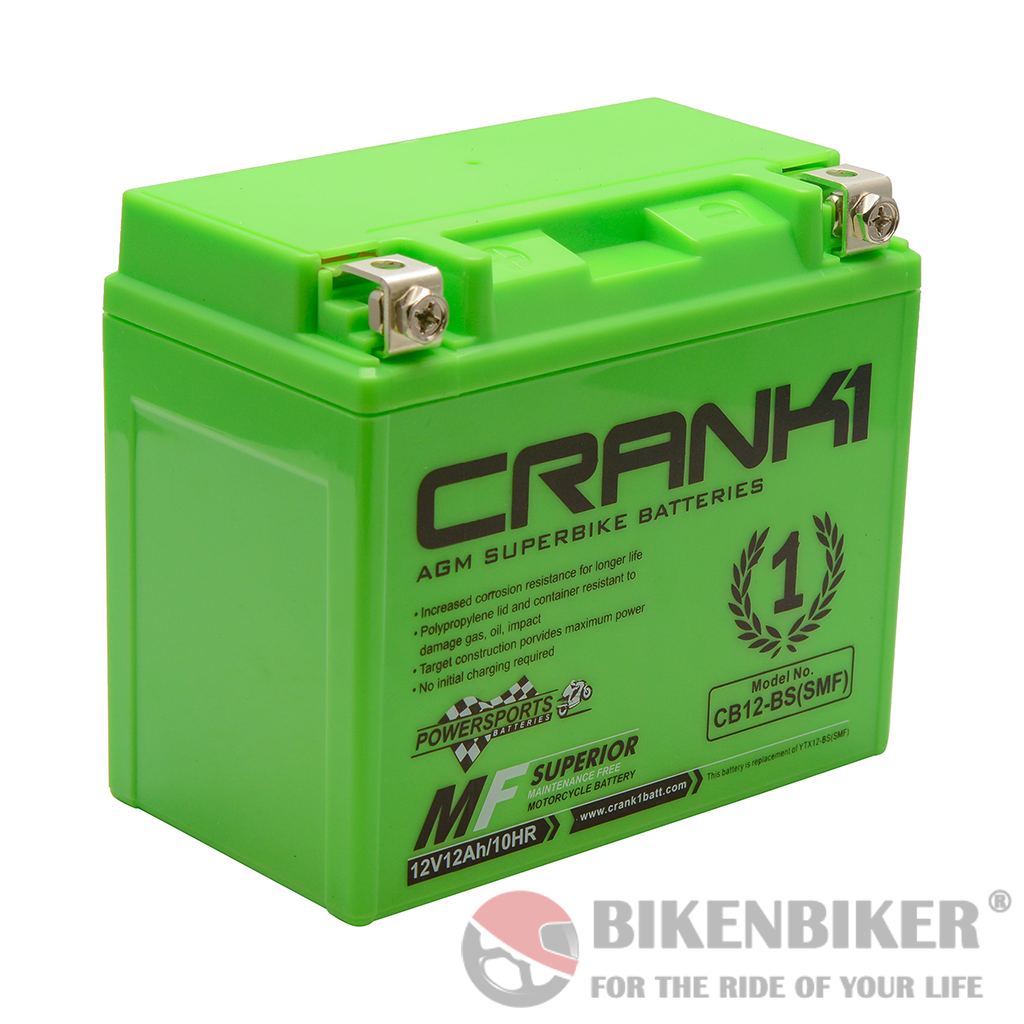 Crank1 CB12-BS (SMF) Battery