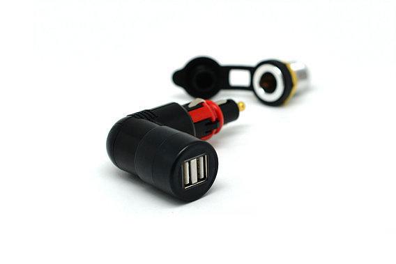 DIN/Cigarette (Interchangeable) to USB Adapter (3.3A) - Cliff Top