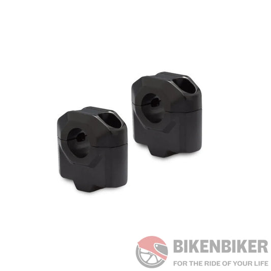 30Mm Risers For 22Mm Handlebars - Sw-Motech Black Handlebar