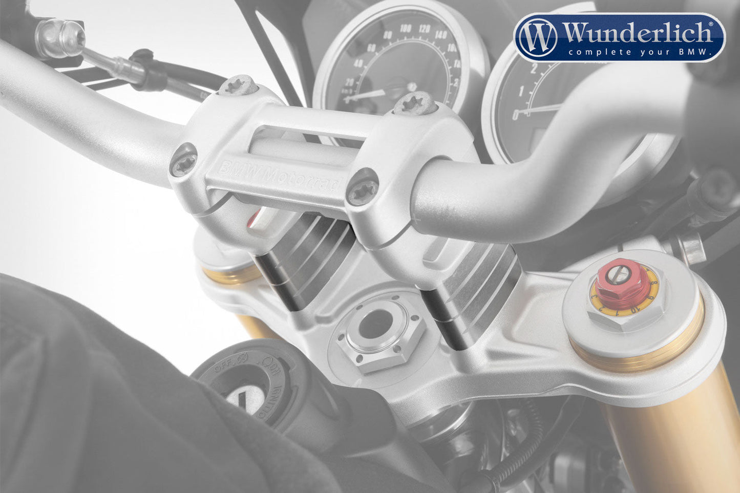 BMW R Nine T Ergonomics - Handlebar Riser - Wunderlich