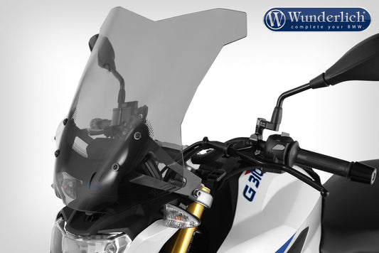 BMW G310 R Ergonomics - Touring Windscreen - Wunderlich