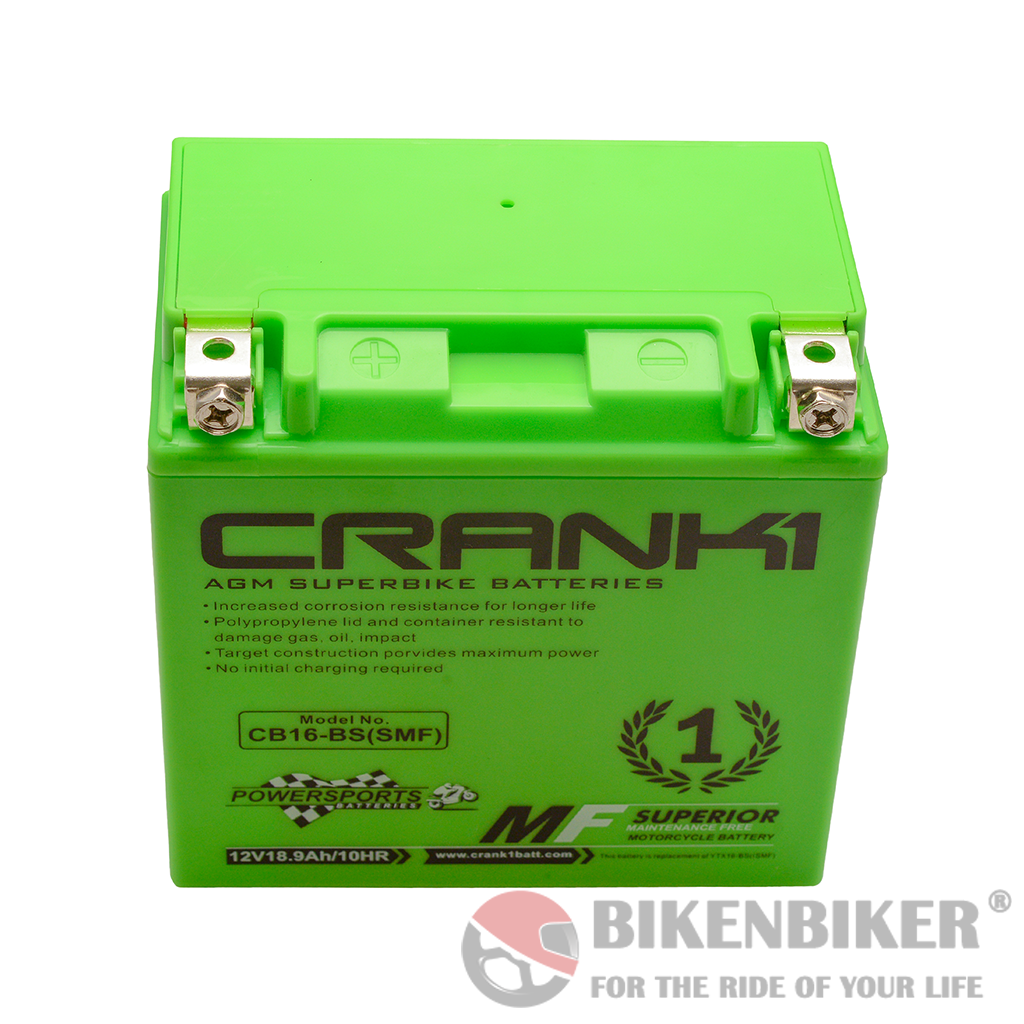 Crank1 CB16-BS (SMF) Battery