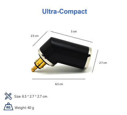 DIN to 36W USB/USB Type-C (Angled) Adapter - Cliff Top
