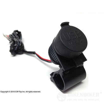 Surface Panel & Handlebar Dual USB 4A (Plastic) - Cliff Top