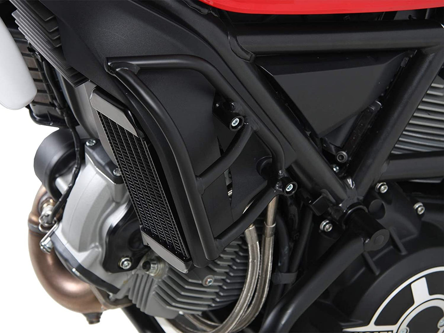 Ducati Scrambler/Desert Sled Radiator Protection - Radiator Crash Bars - Hepco and Becker