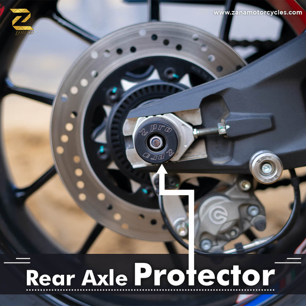 Ducati Monster 950 Protection - ZPro Rear Axle Protectors - Zana