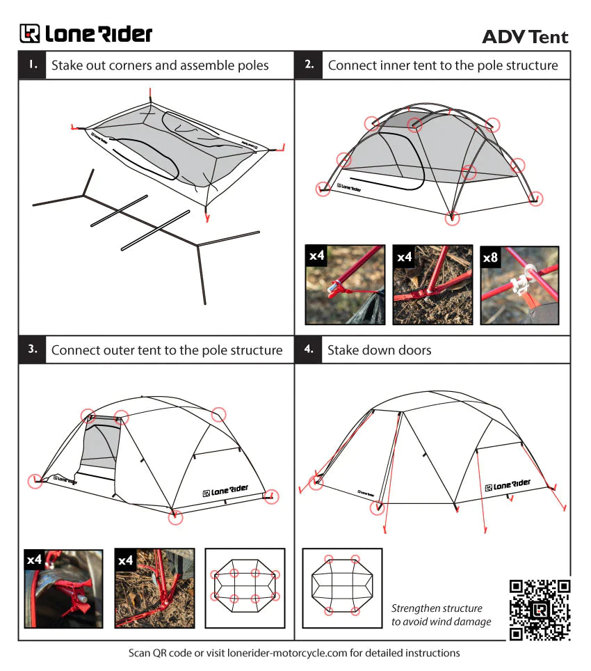 ADV Tent - Adventure Motorcycle Tent - Lone Rider