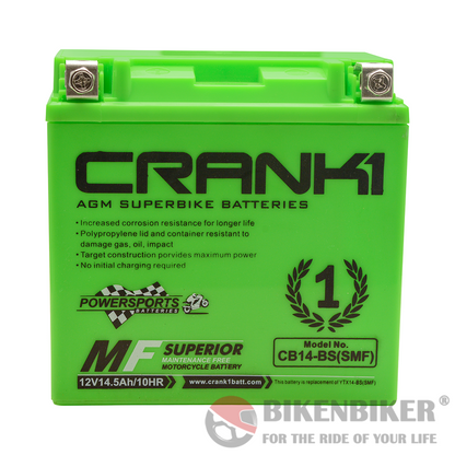 Crank1 CB14L-BS (SMF) Battery